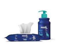 DOUXO Spa Odour Control Bundle - Coco Vanilla - Shampoo, Dog Mousse & Wipes for Freshness - 97% Natural Ingredients, No Nasties