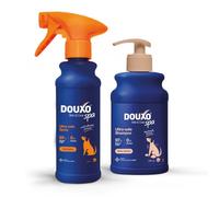 DOUXO Spa Shed Control Bundle - Dog Shampoo & Detangling Spray to Reduce Shedding & Support Coat Health - 97% Natural Ingredients, No Nasties