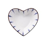 DouYuan Ceramic Heart Shaped Bowl, 150ML/5.3OZ Cute Porcelain Dipping Sauce Dishes, Multipurpose Seasoning Dish for Ketchup, Sushi, Soy, Sauce, Snack, Dessert