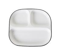 DouYuan Divided Plates Ceramic, Portion Control Plates for Adults Porcelain, Compartment Dinner Plates for Dessert Salad Steak Sushi Spaghetti