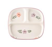 DouYuan Divided Plates Ceramic, Portion Control Plates for Adults Porcelain, Diet Dinner Plate with Compartments for Dessert Salad Steak Sushi Spaghetti