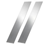 DOUYUDAO 2PCS 1/8" Thick x 2" Wide 12" Long 6061 Aluminum Flat Bar, T6511 Mill Stock Solid Square Aluminum Bar for Industrial, DIY and Fabrication