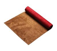 DOUZIO Table Runner, Suede Double-sided Table Runner Cuttable Coffee Table Protector Japanese Style Table Mat for Christmas Home Party Wedding Decor Gift(Size:40×150cm,Color:Red/Brown)