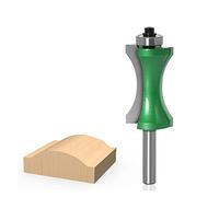 DOUZLE 1pcs Furniture Trim Molding Router Bit, 8mm Shank Half Round Bit Convex Edging Bits For Wood End Mill Woodworking Tool