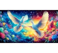 dove 1000 Pieces Jigsaw Puzzles for Adults Educational Games Jigsaw Puzzle Home Decors for The Whole for Women, Gifts for Mendove38x26cm/1000pcs