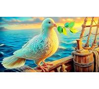 dove 1000 Pieces Jigsaw Puzzles for Adults Family Challenge Toys Jigsaw Puzzle Home Decors for The Whole for Women, Gifts for Mendove38x26cm/1000pcs