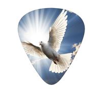 Dove 12 Pack Guitar Plectrums With Storage Case, 0.46/0.71/0.96mm, Including Thin, Medium Thick Guitar Plectrums For Electric Guitars Bass Ukulele