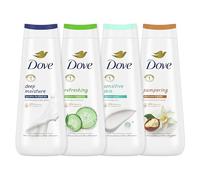 Dove - 24 Hour Renewal: The Bath Gel Collection contains four bathgels: Deep Moisturising, Sensitive Skin, Refreshing and Minimalist, Each with
