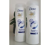 Dove 2x400ml Body Lotion Essential Care 48hr Moisturisation Glycerin