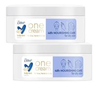 Dove 48H Nourishing Care One Cream for Face, Hands & Body for Dry 2x250ml