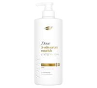 Dove 5-Oil Serum Nourish Damage Therapy Shampoo with Argan, Marula, Almond, Primrose, and Sunflower Seed Oils, Frizz-Free, 380ml