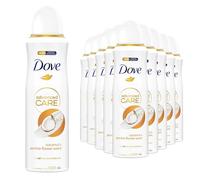 Dove Advanced Care Anti-Perspirant Deodorant Spray Coconut & Jasmine Flower Scent with Plant-Based Moisturiser for 72-Hour Protection from Odour and Sweat, 200ml (Buy 12)