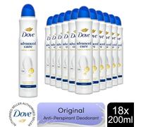Dove Advanced Care Original Anti-Perspirant Aerosol Women's Deodorant Spray with Pro-Ceramide technology for 72 hour protection against sweat and odour 200 ml