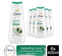Dove Advanced Care Body Wash Hydrating Care 24H Renewing Micromoisture, 6x400ml