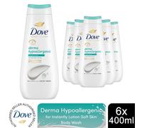 Dove Advanced Care Body Wash Hypoallergenic 24H Renewing Micro Moisture, 6x400ml