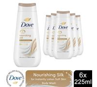 Dove Advanced Care Body Wash Nourishing Silk 24H Renewing Micromoisture, 6x225ml