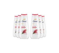Dove Advanced Care Reviving Body Wash Body Cleanser shower gel with pomegranate & hibiscus extracts for instantly lotion-soft skin 6x 400 ml