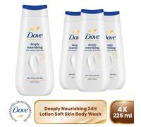 Dove Advanced Care Bodywash Deeply Nourishing 24H RenewingMicromoisture, 4x225ml
