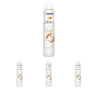 Dove Advanced Care Coconut & Jasmine Flower Scent Women's Antiperspirant Deodorant Body Spray with Pro-Ceramide technology for 72 hours of protection 200 ml (Pack of 4)