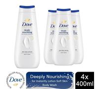Dove Advanced Care Deeply Nourishing Body Wash 24H Micromoisture, 4x400ml