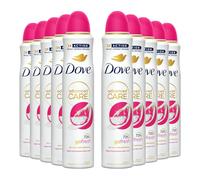 Dove Advanced Care Go Fresh Anti-Perspirant Aerosol Deodorant Spray for Women Dragonfruit & Coconut Cream, Pack of 10, 72 Hours Sweat Protection Pro-Ceramide Technology, 200 ml