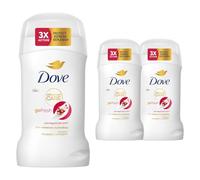 Dove Advanced Care Go Fresh Anti-Perspirant Cream Pomegranate, Pack of 3, Deodorant for Women with Pro-Ceramide Technology for 72 Hours of Protection Against Sweat, 50 ml