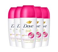 Dove Advanced Care Go Fresh Anti-Perspirant Roll On Dragon Fruit & Coconut Cream Women's Deodorant, Pack of 5, 72 Hours Sweat Protection Pro-Ceramide Technology, 50ml
