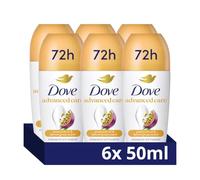 Dove Advanced Care Go Fresh Passion Fruit Scent Anti-perspirant Deodorant pack of 6 with Triple Moisturising technology roll-on for 48 hours of protection 50 ml