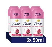 Dove Advanced Care Go Fresh Pomegranate Scent Anti-perspirant Deodorant pack of 6 with Triple Moisturising technology roll-on for 48 hours of protection 50 ml