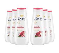 Dove Advanced Care Reviving Body Wash Body Cleanser shower gel with pomegranate & hibiscus extracts for instantly lotion-soft skin 6x 400 ml