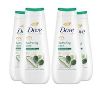 Dove Advanced Care Sulphate Free Body Wash for Women Made with Skin-Natural Nourishers and Micromoisture Provides 24 Hours Renewing Lotion-Soft Softer Skin, 400ml Pack of 4