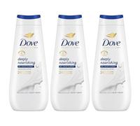 Dove Advanced Care Sulphate Free Body Wash for Women Made with Skin-Natural Nourishers and Micromoisture Provides 24 Hours Renewing Lotion-Soft Softer Skin, 400ml Pack of 3