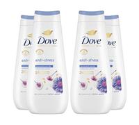 Dove Advanced Care Sulphate Free Body Wash for Women Made with Skin-Natural Nourishers and Micromoisture Provides 24 Hours Renewing Lotion-Soft Softer Skin, 400ml Pack of 4