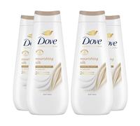 Dove Advanced Care Sulphate Free Body Wash for Women Made with Skin-Natural Nourishers and Micromoisture Provides 24 Hours Renewing Lotion-Soft Softer Skin, 400ml Pack of 4