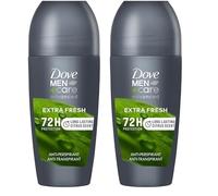 Dove Advanced Extra Fresh Antiperspirant Deodorant Roll On deodorant for men with Triple Action Technology for 72h sweat & odour protection 50 ml (Pack of 2)