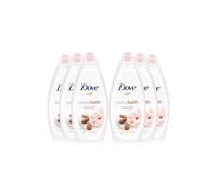Dove Almond And Moisturising Cream 'bath Soak', 6X450Ml In White White One Size