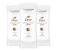 Dove Aluminum Free Deodorant, 24 Hour Odor Protection, Shea Butter Deodorant for Women, Pack of 3, 2.5 oz