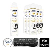 Dove Anti-Perspirant Deodorant Advanced Care Invisible Dry 72H for, 6x150ml