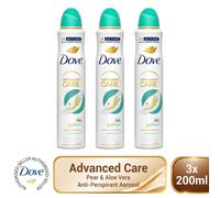 Dove Advanced Care Go Fresh Pear & Aloe Vera Scent Anti-Perspirant Aerosol Women's Deodorant Spray with Pro-Ceramide technology for 72 hour protection against sweat and odour 200 ml