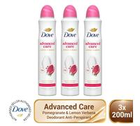 3x Dove Advanced Care Antiperspirant Deodorant Pomegranate&Lemon Verbena, 200ml