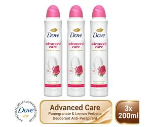 Dove Anti-perspirant Deodorant Go Fresh Pomegranate 72H Protection 3x200ml