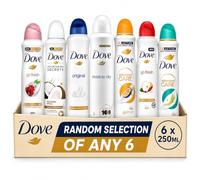 Dove Anti-Perspirant Deodorant Spray 250ml - Random Selection 6 Pack | Mixed Women's Aerosol Deodorants | 6 x 250ml