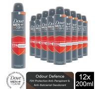 3x 'Anti-Perspirant' Men+Care Clean Comfort Deo, 200ml Dove Grey One Size