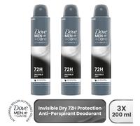 3xDove Anti-Perspirant Men+Care Advanced Invisible Dry 72H Protection Deo, 200ml
