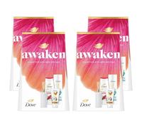 Dove Awaken Collection Gift Set for Women with Revive Bodywash, Soothing Body Lotion, Coconut Hand Cream & Reed Diffuser, 4 Pack - Nourishing Skincare & Fragrance Combo - Ideal Beauty Gift Set
