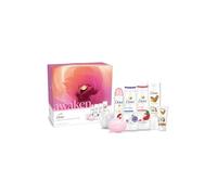 Dove Awaken Complete Collection with 2x Body Wash 225ml, Pink Bar 90g, Body Lotion 250ml, Hand Cream 75ml & Deodorant 150ml 6 Pieces Gift Set for Her with Shower Puff