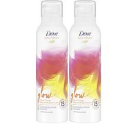 Dove Bath Therapy Glow Blood Orange & Spiced Rhubarb Scent Women's Shower Foam Shower Mousse with niacinamide to support the skin barrier 200 ml (Pack of 2)