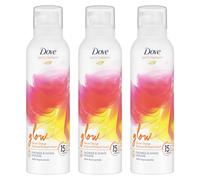Dove Bath Therapy Glow Shower and Shave Mousse with Orange and Spiced Rhubarb Scent Vegan, Cruelty-Free Creamy Texture Body Wash Make Your Skin Soft and Re-energised 200ml, 3 Pack