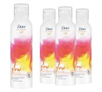 Dove Bath Therapy Glow Shower & Shave Mousse w/ Orange & Rhubarb, 4x200ml