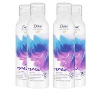 Dove Bath Therapy Renew Shower and Shave Mousse with Wild Violet and Pink Hibiscus Scent Vegan, Cruelty-Free Creamy Texture Body Wash Make Your Skin Soft and Re-energised 200ml, 4 Pack